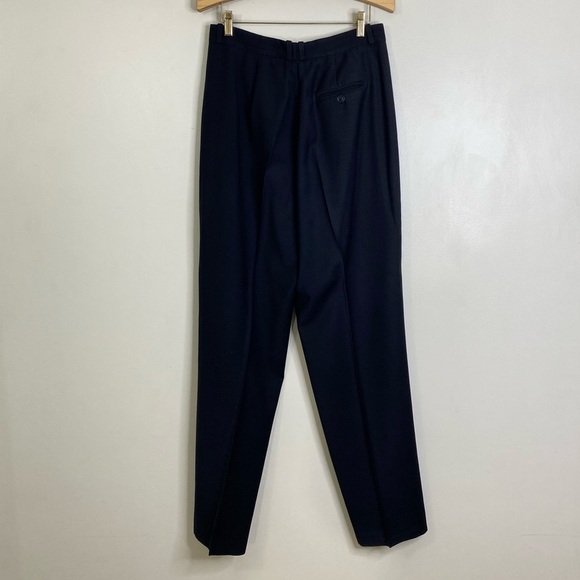VINTAGE ALLEN AUSTIN BEVERLY HILLS WOOL CASHMERE WOMENS PLEATED DRESS PANTS - Picture 4 of 12